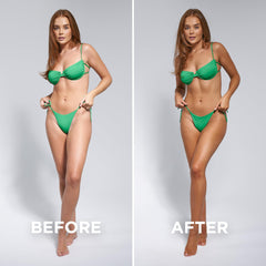 Bondi Sands Technocolor Emerald application sweep for uniform coverage.