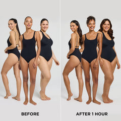 Bondi Sands Ultra Express Foam glove application showing smooth, even coverage.