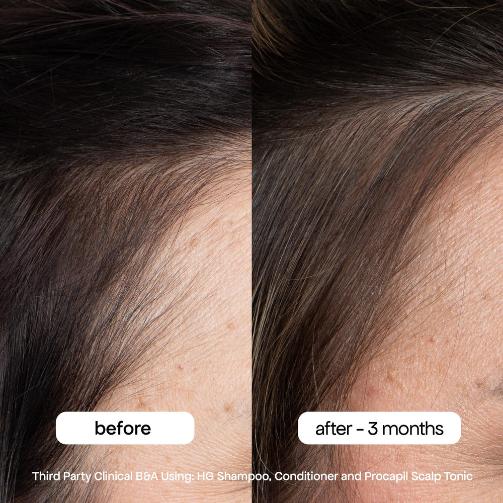 BondiBoost HG conditioner bottle supports thicker strands.