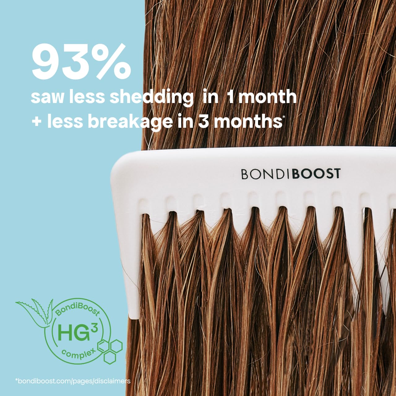BondiBoost HG conditioner hair-lather action demonstrates hydrating routine.