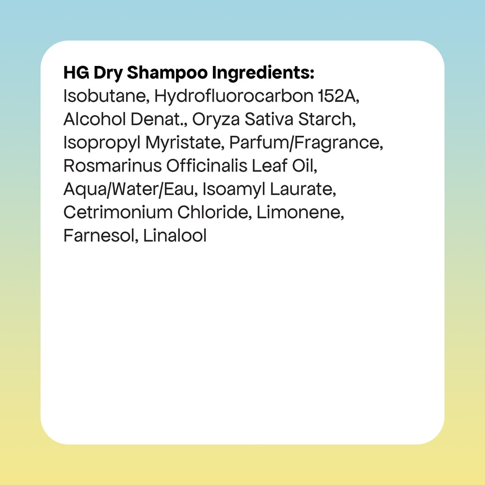 BondiBoost HG Dry Shampoo suitable for all hair types.