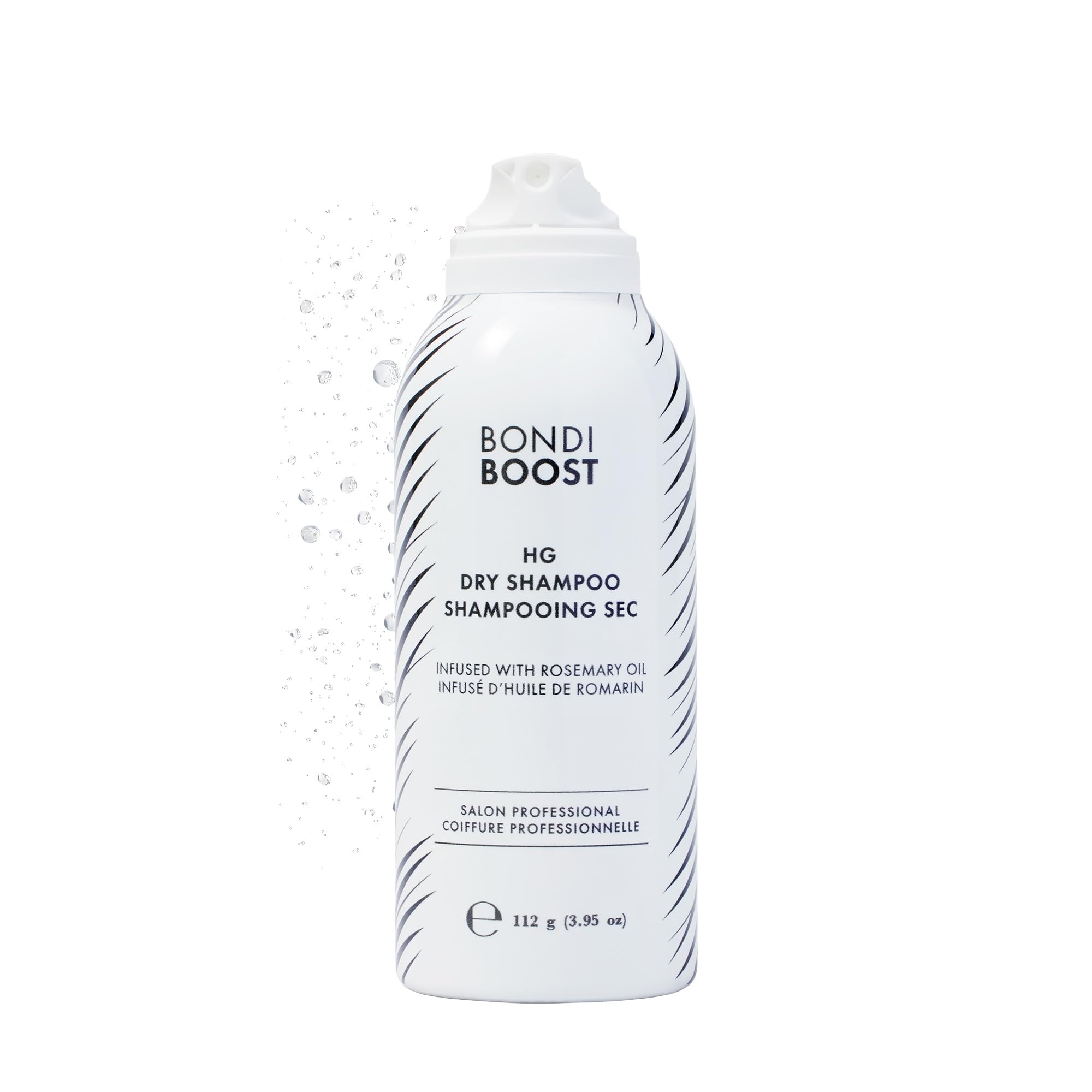 BondiBoost HG Dry Shampoo bottle front for quick refresh.