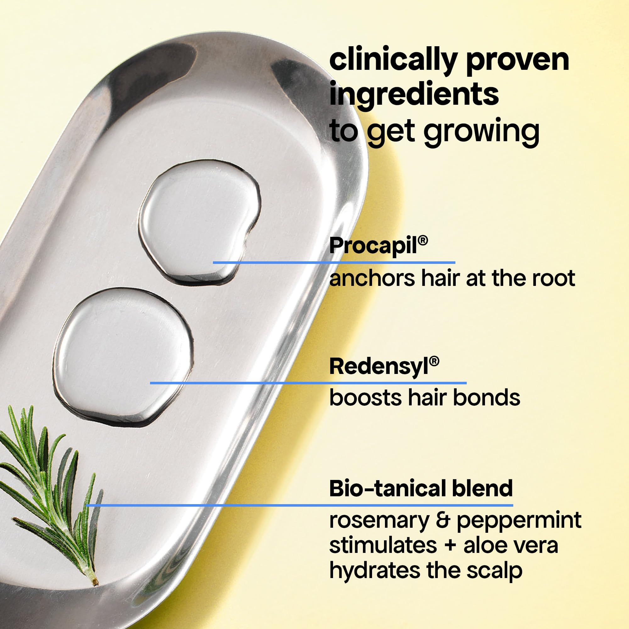 BondiBoost HG Shampoo pour bottle demonstrates easy daily application