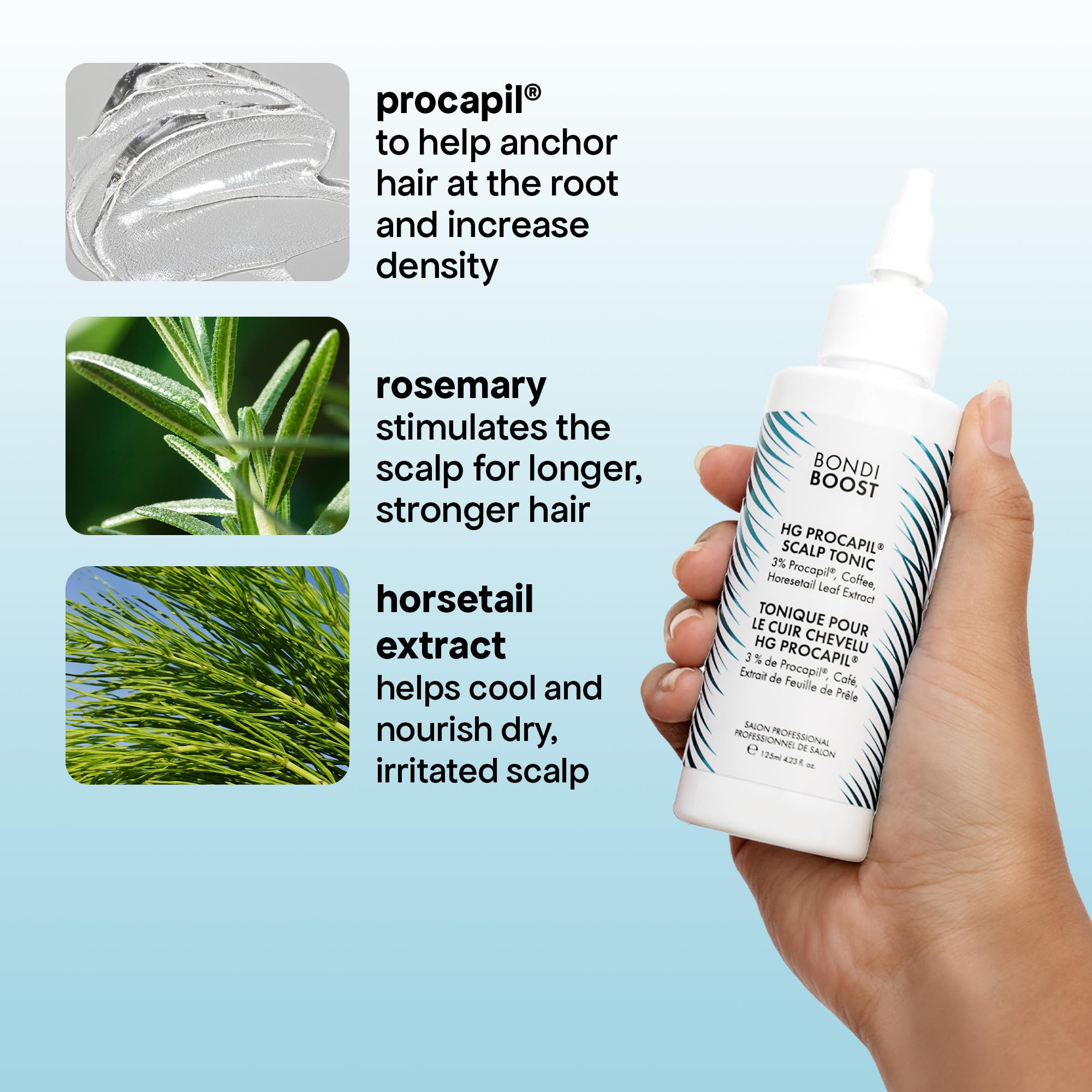 BondiBoost lightweight formula image demonstrates quick absorption without heavy residue.
