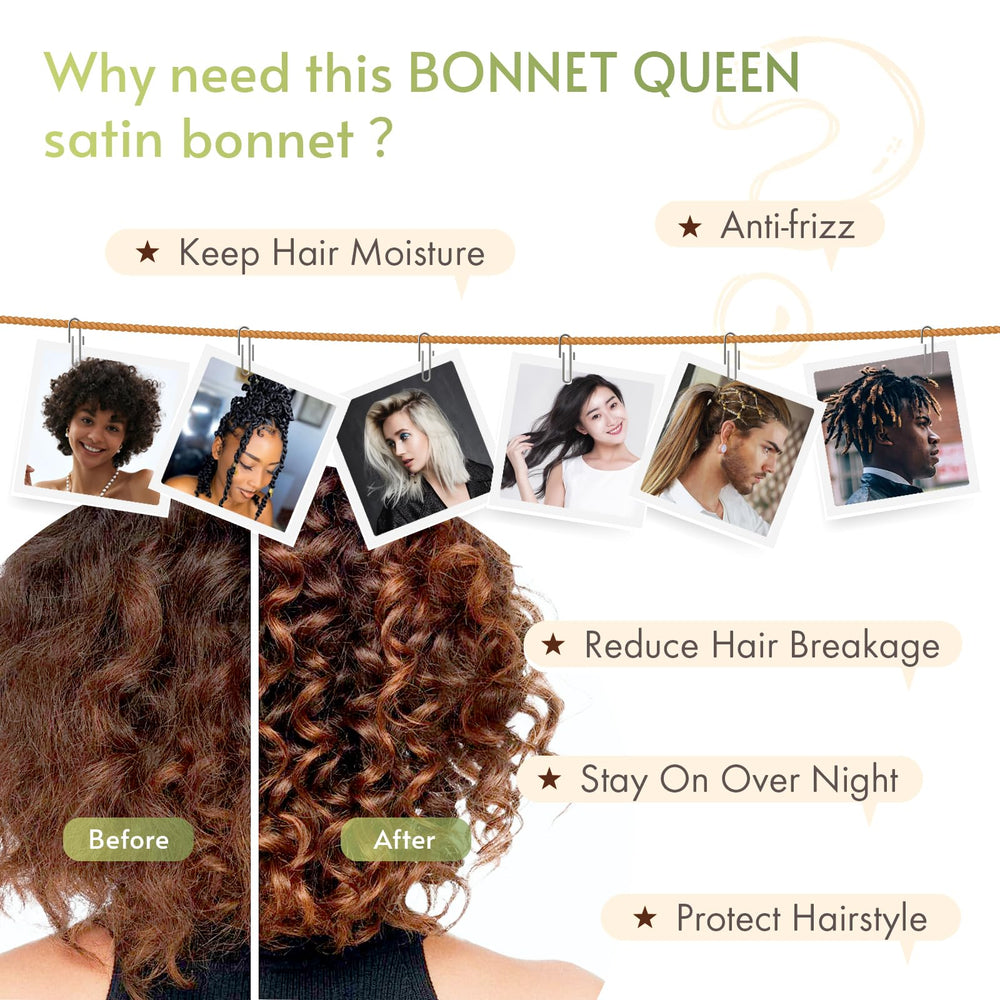 BONNET QUEEN estilo versátil: lazo y estilo lateral para diario.