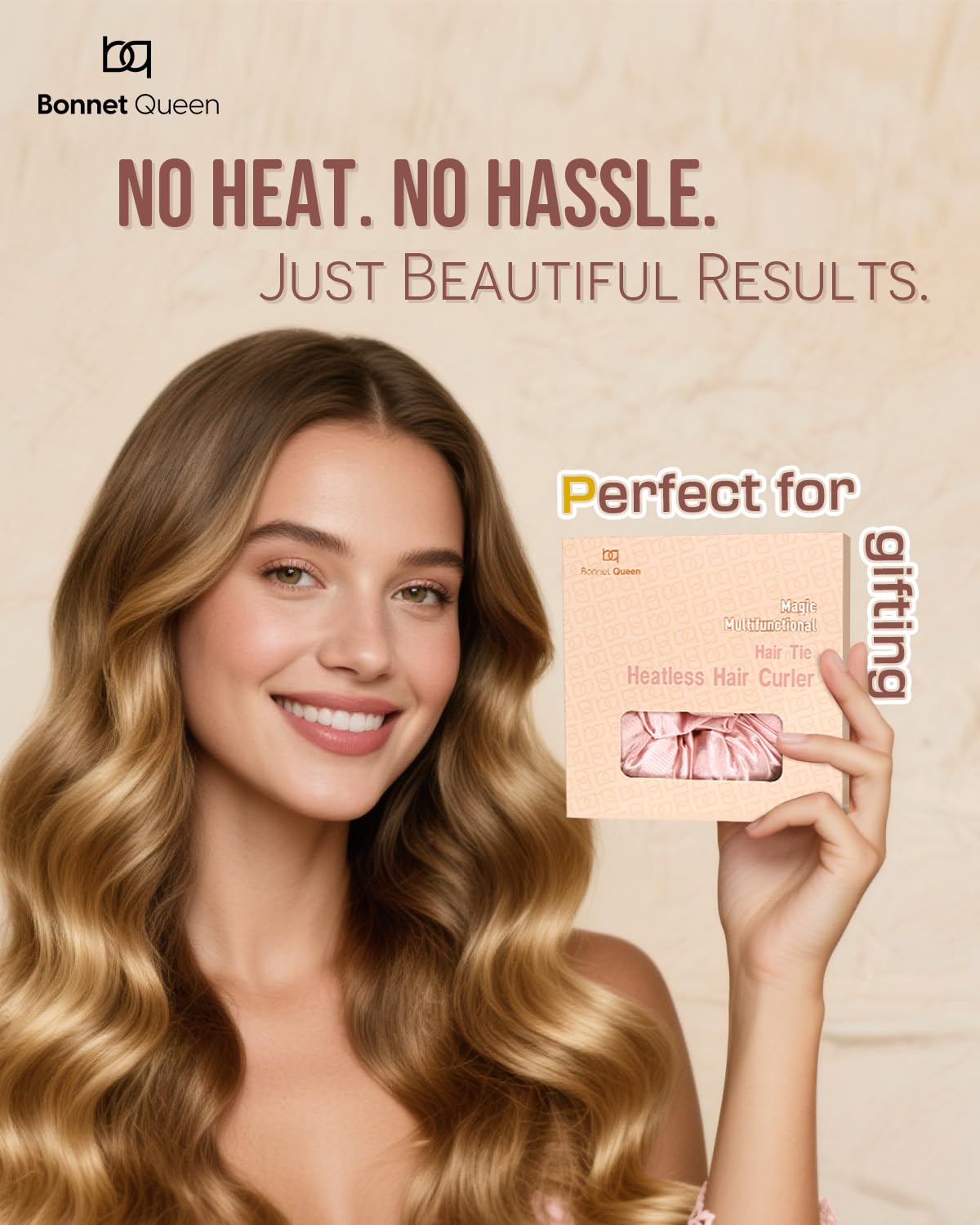 BONNET QUEEN gift idea for special occasions offering natural heatless curls.