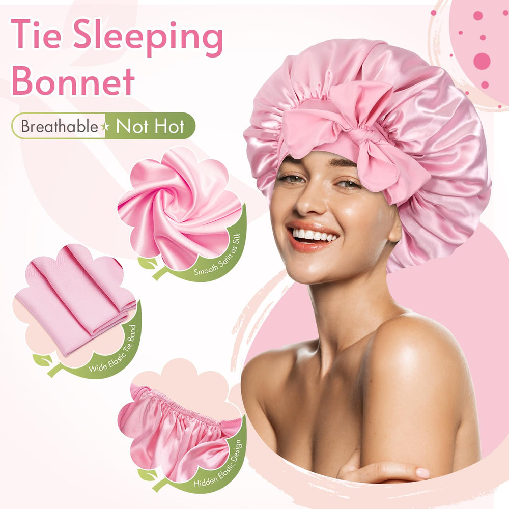 BONNET QUEEN protección de rizos al dormir con banda ancha