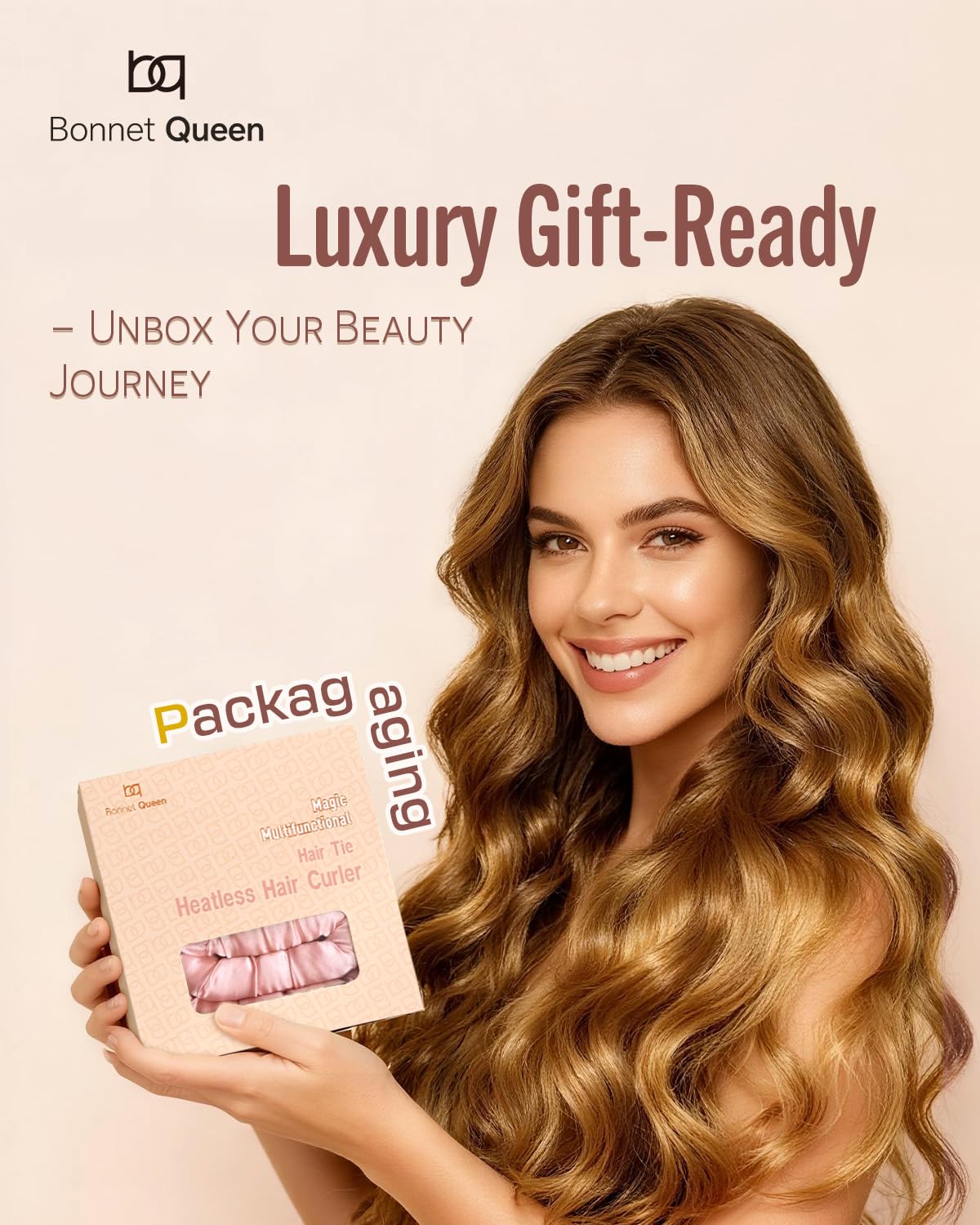 BONNET QUEEN soft sponge core rollers with gentle glide.