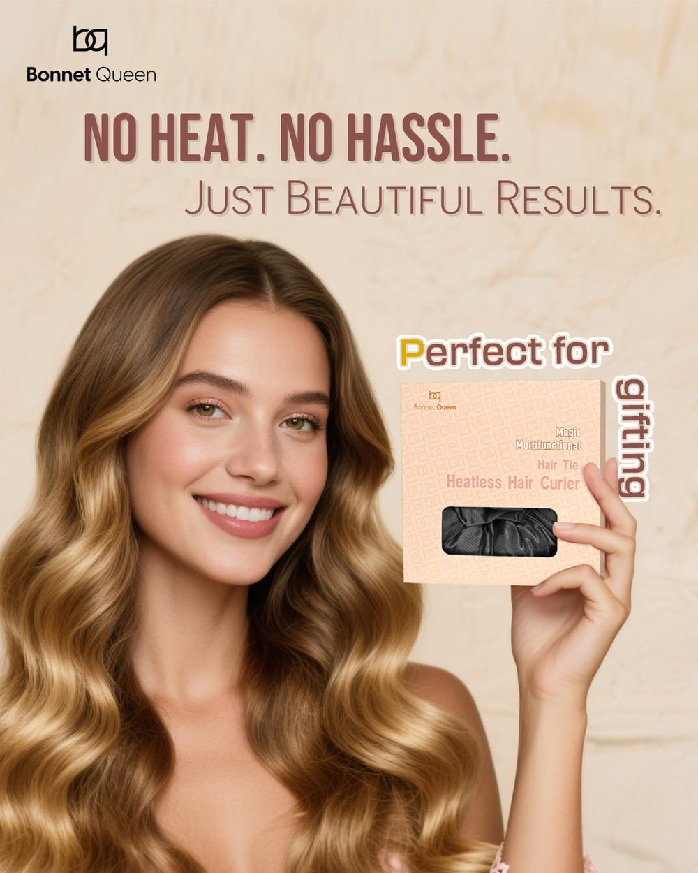 BONNET QUEEN travel-friendly curler for on-the-go styling.