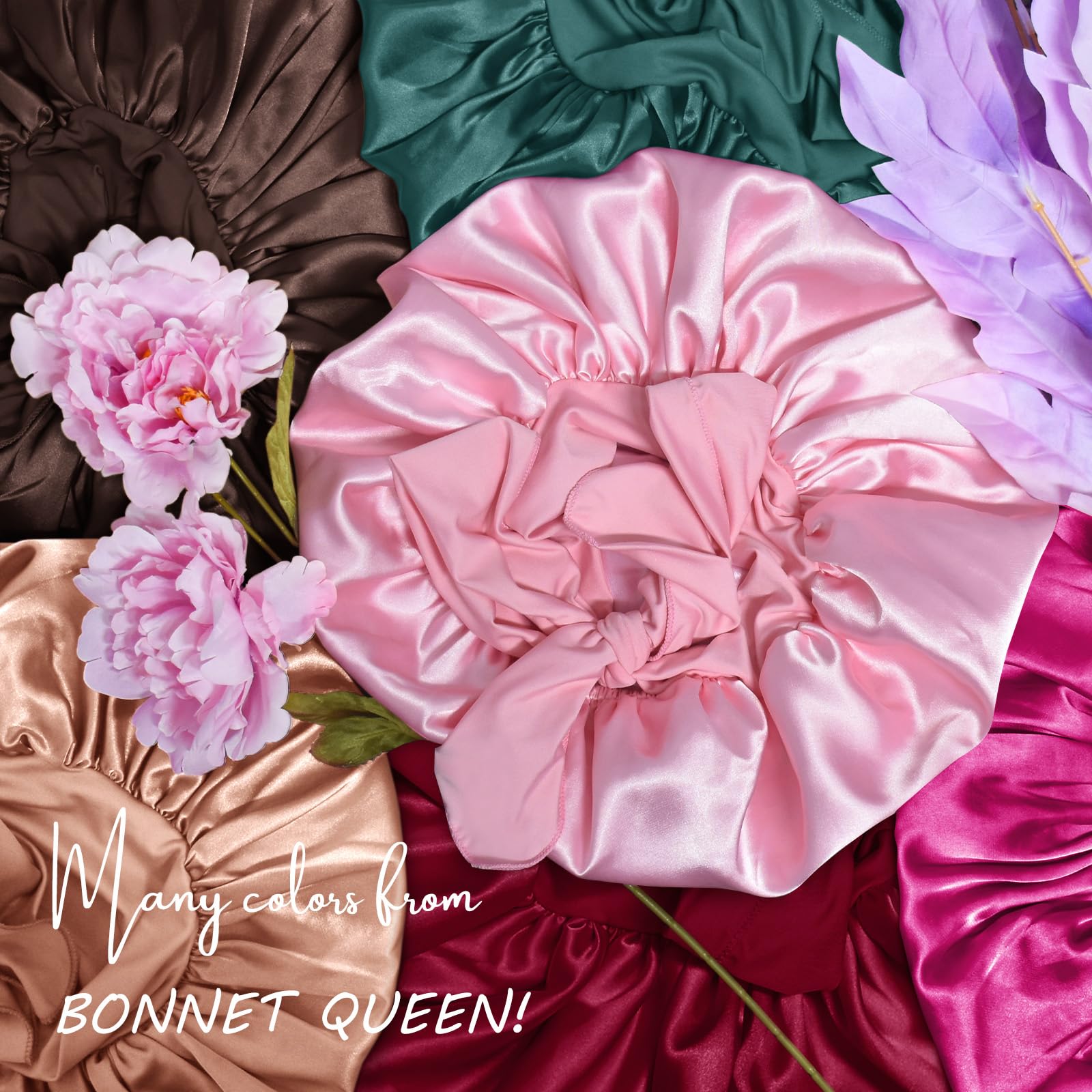 BONNET QUEEN uso versátil para dormir, maquillaje y ejercicios