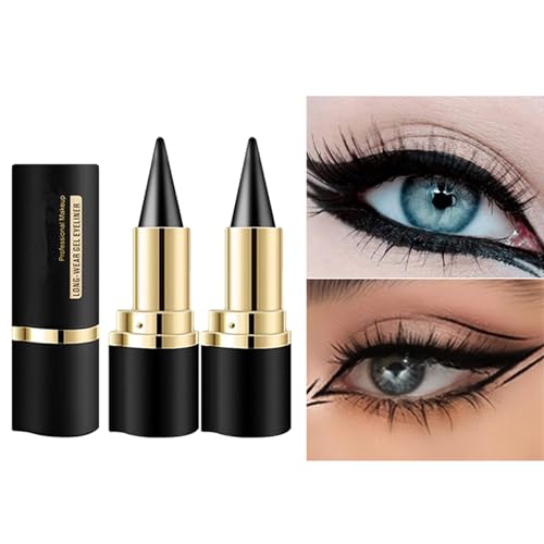BONNIE CHOICE 2-pack black gel eyeliner pencil close-up showing smooth texture for precise lines.