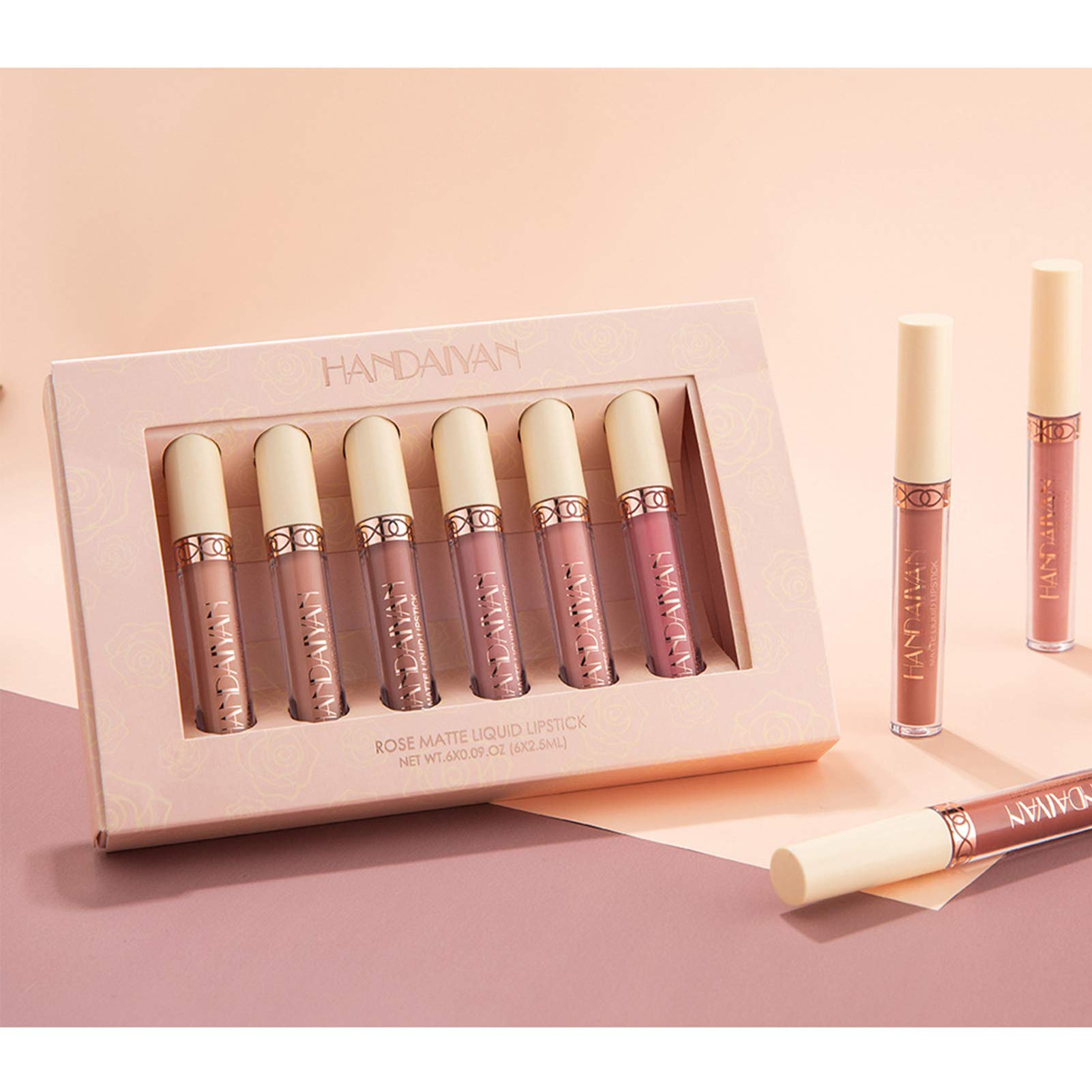 BONNIE CHOICE liquid lipsticks are waterproof and non-stick, reducing cup transfer.