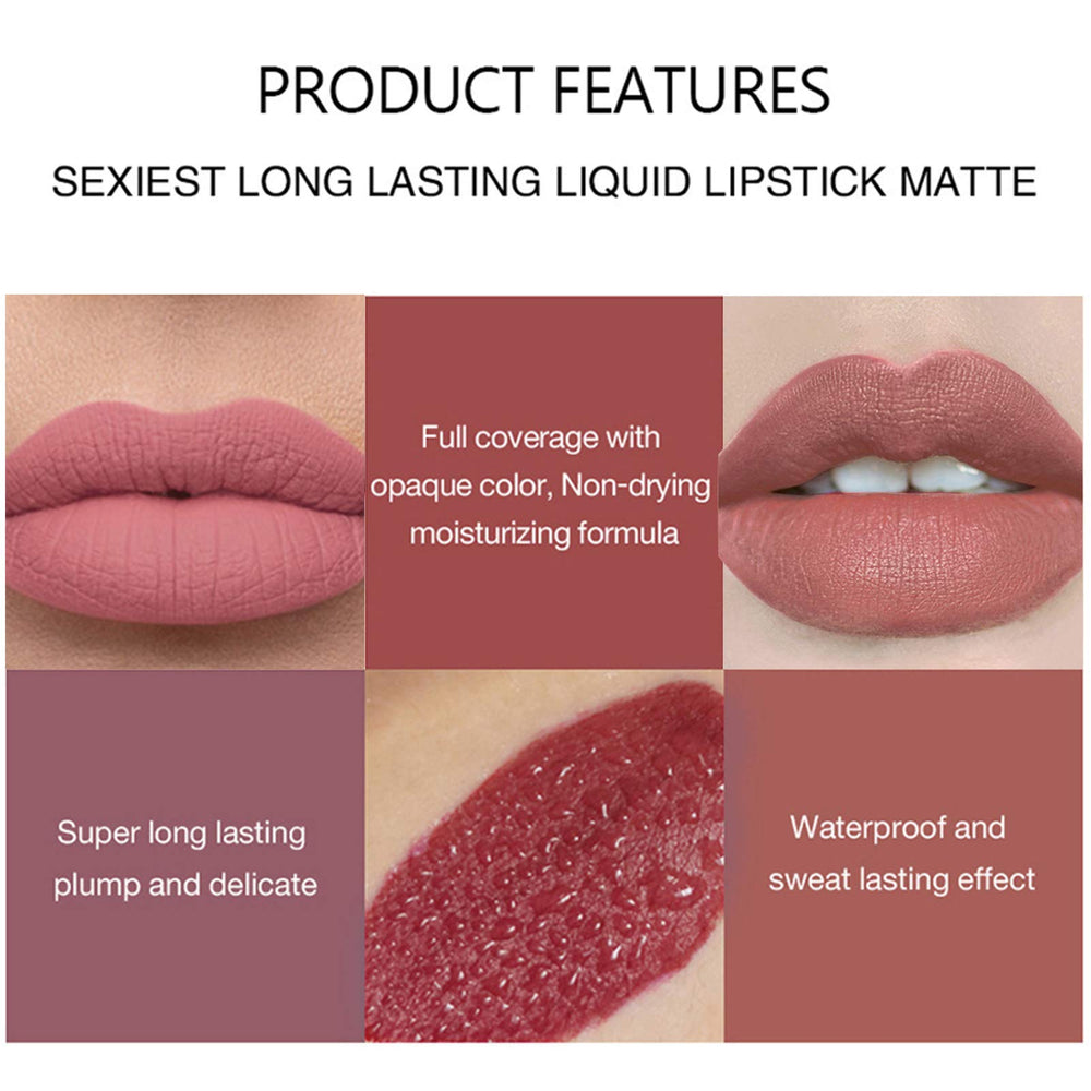 BONNIE CHOICE lipsticks with vitamin E and beeswax hydrate for comfortable matte lips.