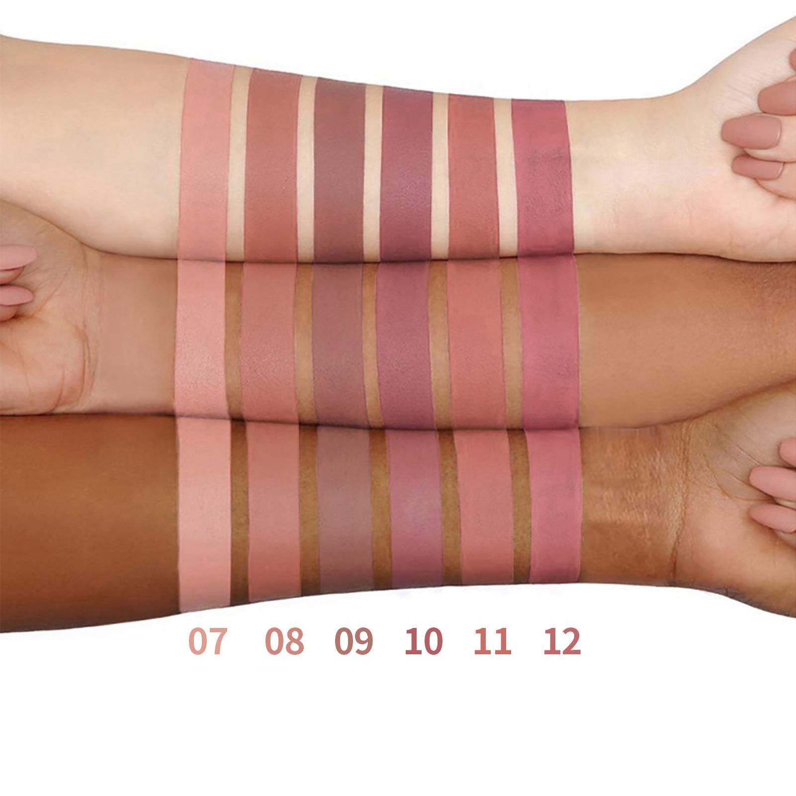 BONNIE CHOICE nude matte lipstick texture glides smoothly for easy, even application.