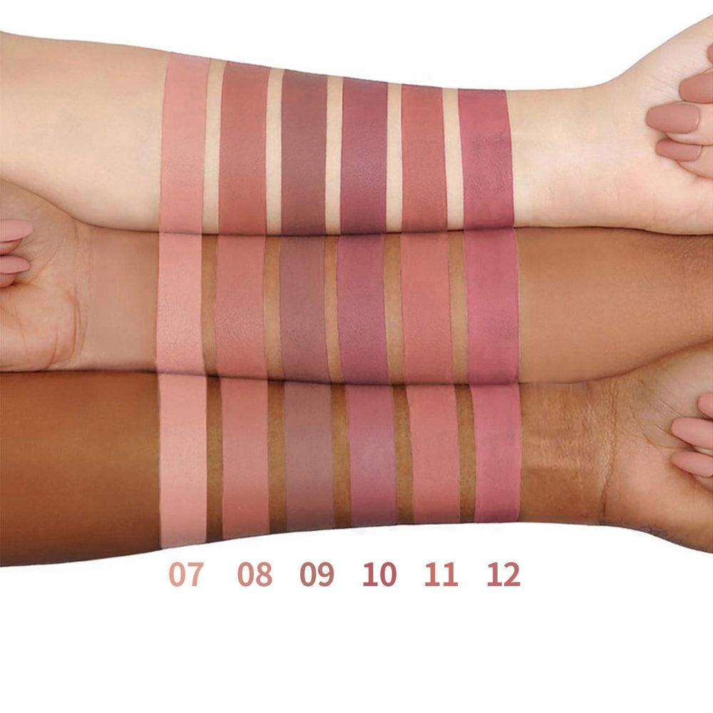 BONNIE CHOICE nude matte lipstick texture glides smoothly for easy, even application.