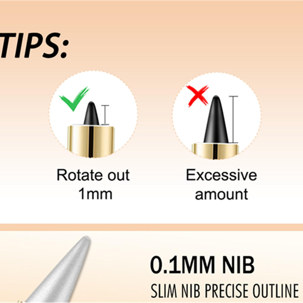BONNIE CHOICE smudge-proof eyeliner in action for bold looks.