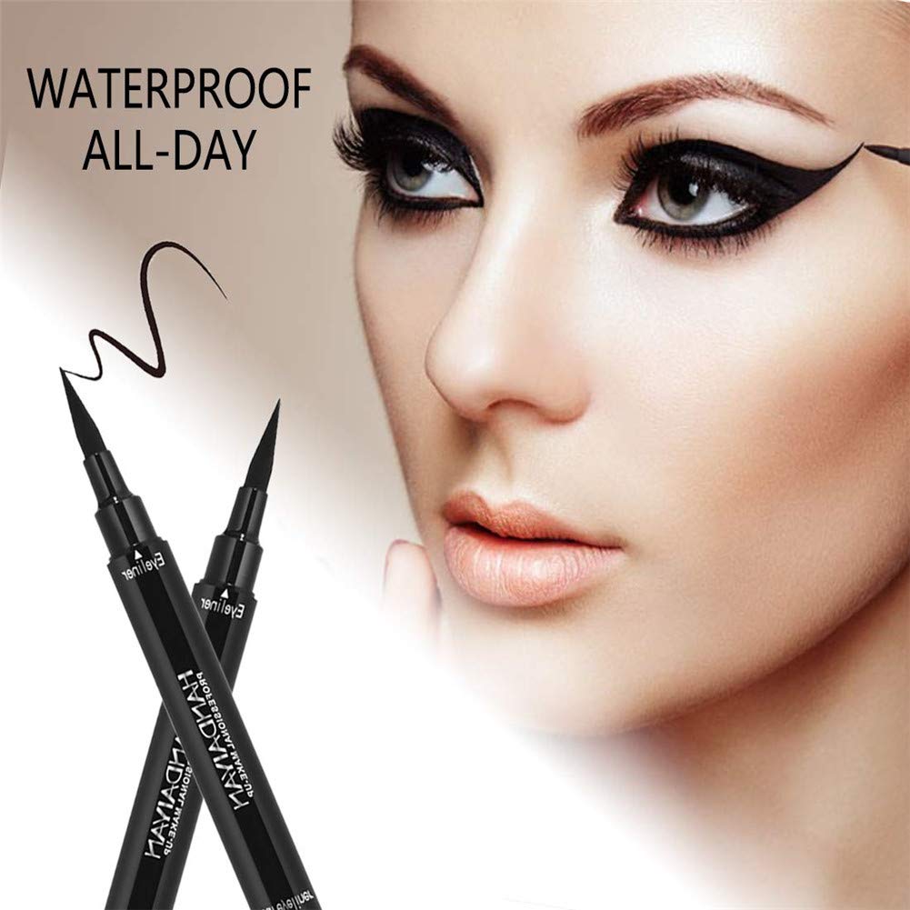 BONNIESTORE Winged Eyeliner Stamp rich black pigment glides smoothly.