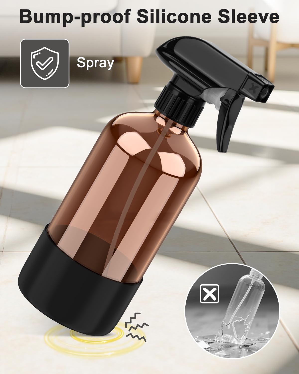 Bontip 16oz bottle ideal for cleaning, aromatherapy, or hydration.