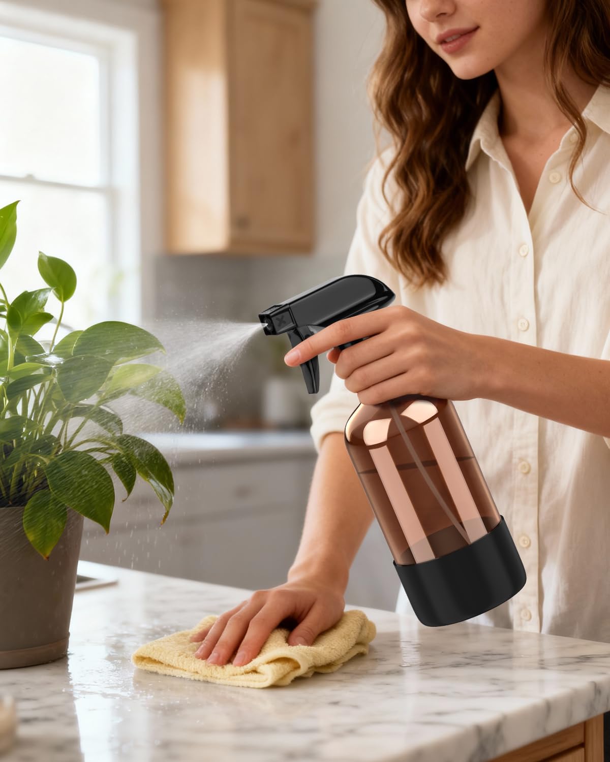 Bontip leak-proof design minimizes spills at any angle.