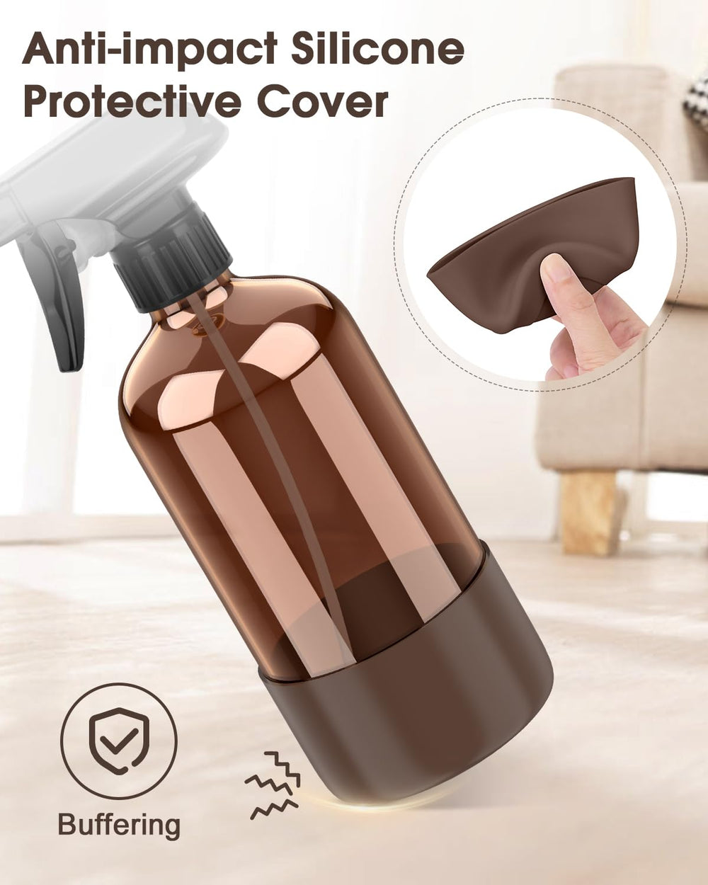 Bontip silicone sleeve close-up showing drop protection