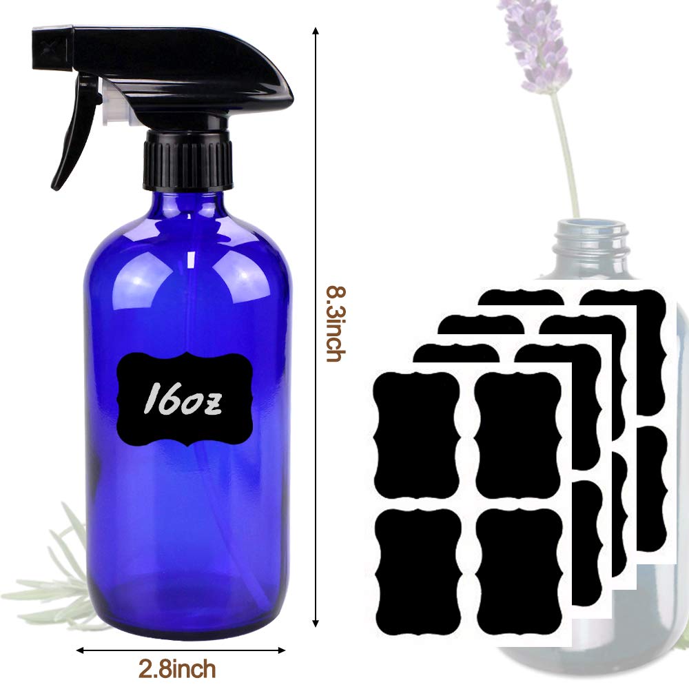Bontip UV-protected glass spray bottle preserves essential oils.