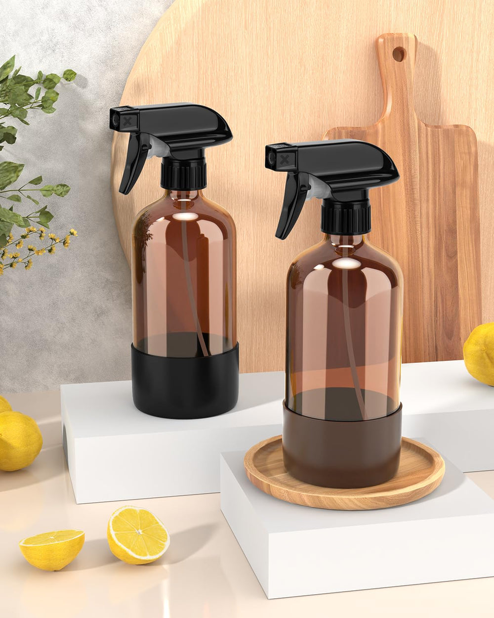 Bontip bottle on window sill for cleaning routines