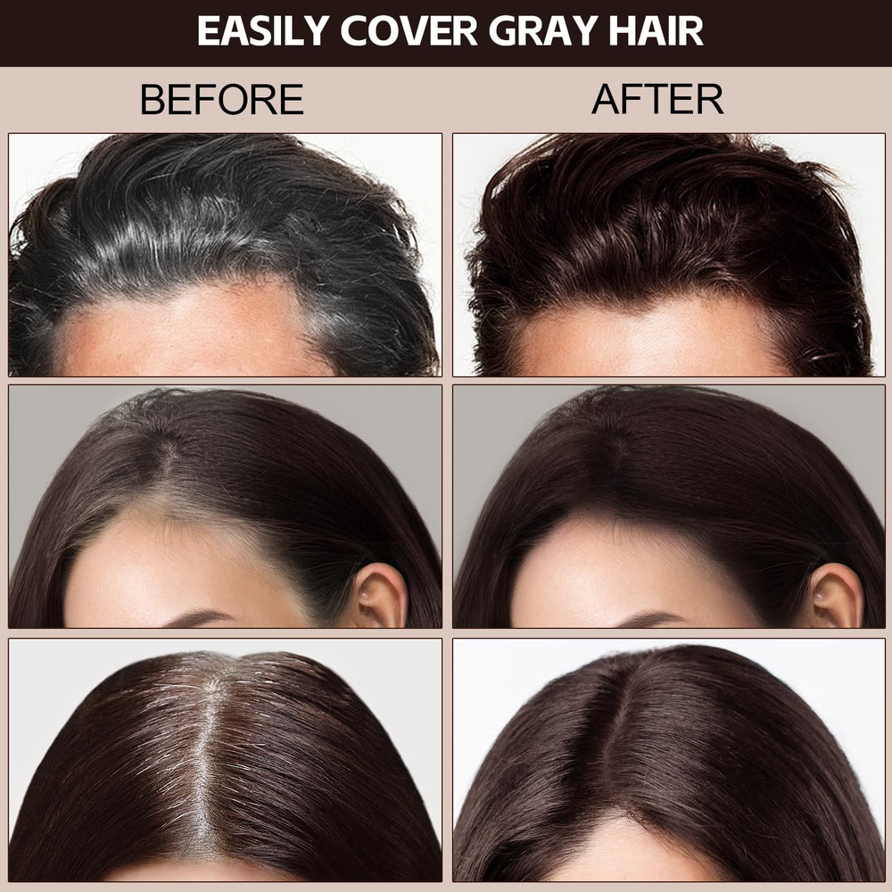 Boobeen root touch up hair color stick applies to gray roots for natural blending