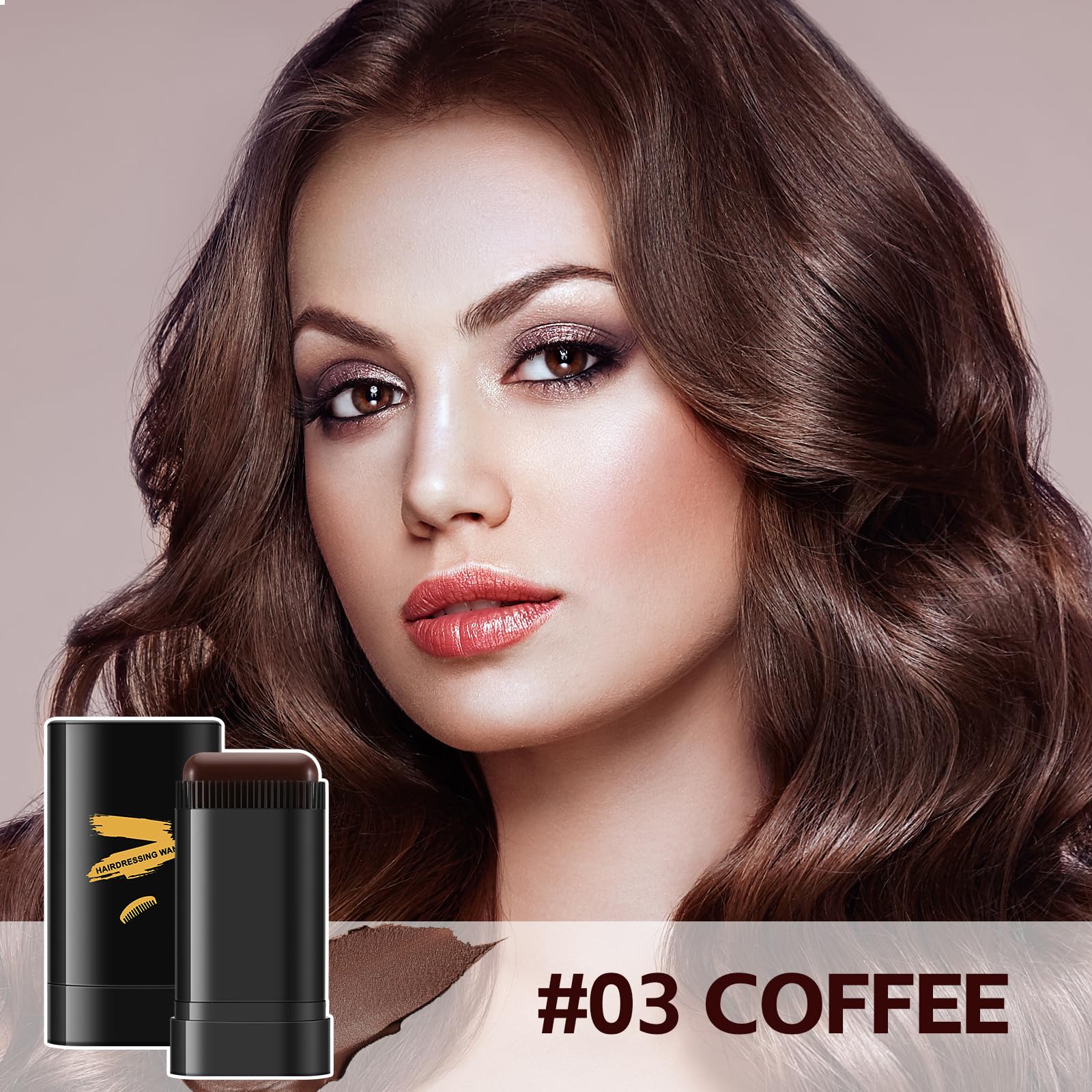 Boobeen Root Touch Up Hair Color Stick hairline concealment to cover thinning areas.