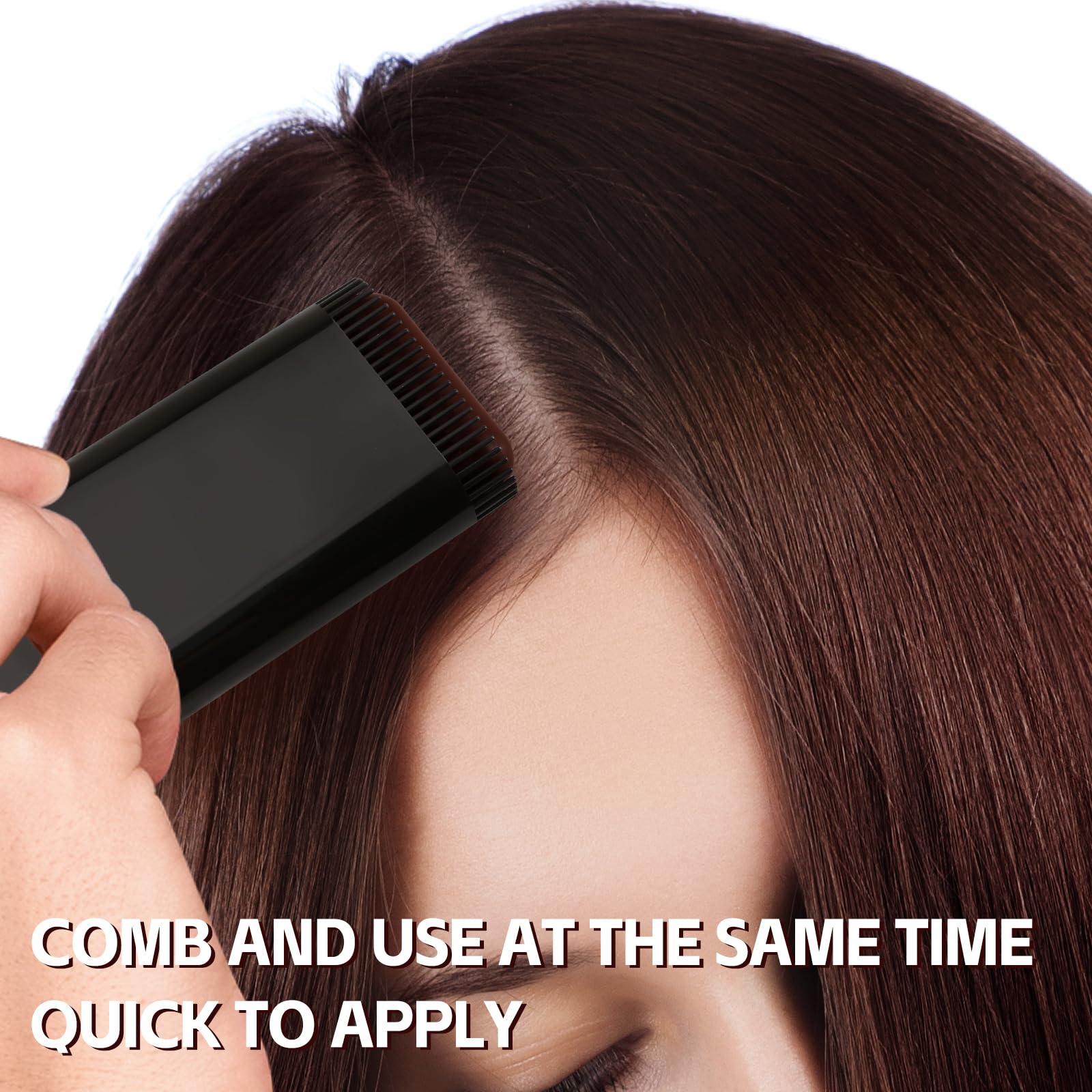 Boobeen Root Touch Up Hair Color Stick waterproof swatch stays put through workouts.