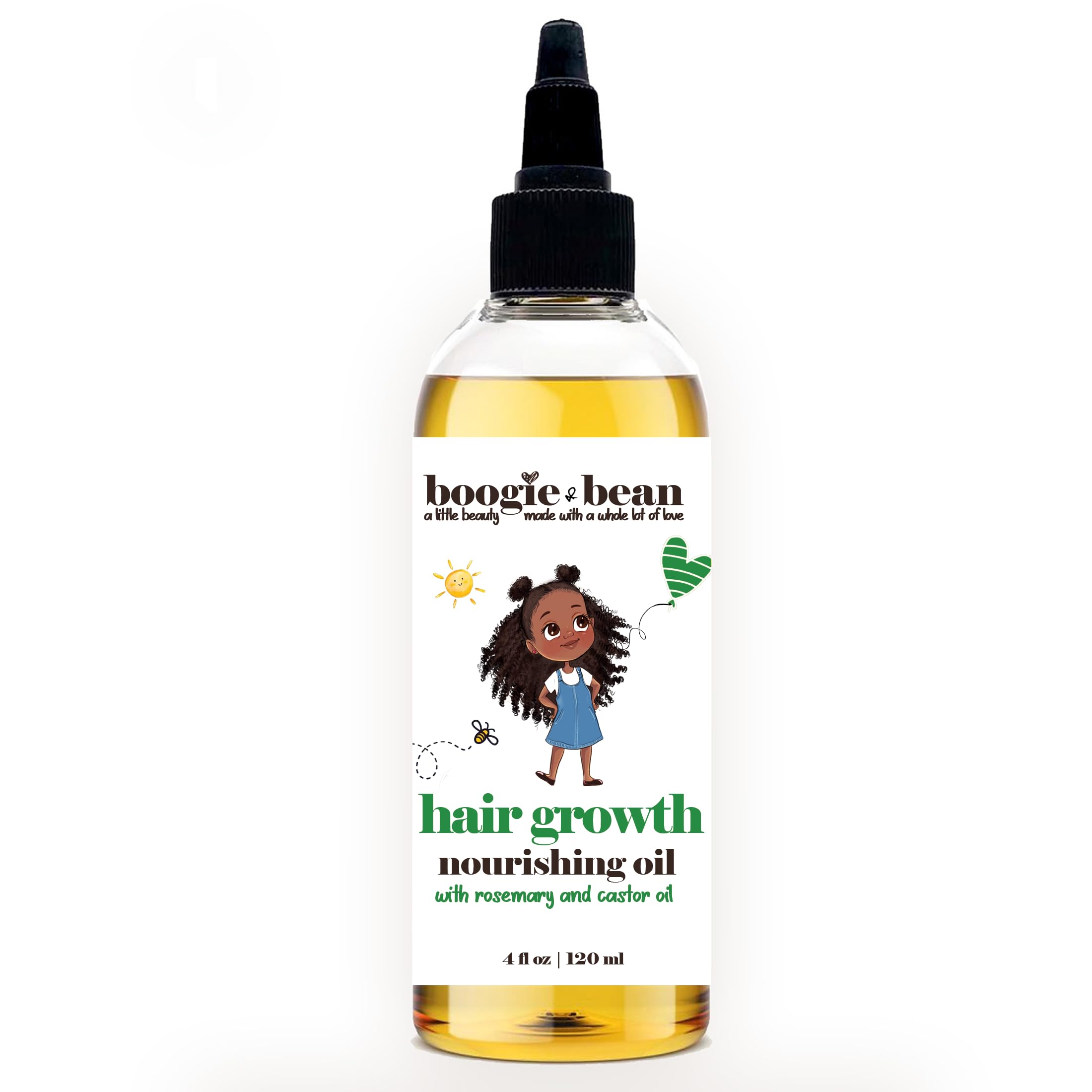 Boogie and Bean aceite natural ninos, fórmula suave para cabellos delicados