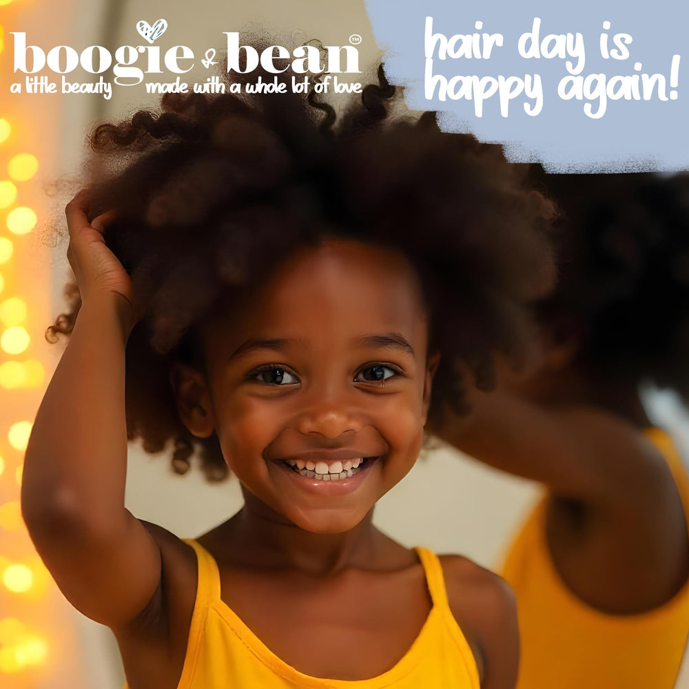 Boogie and Bean masaje cuero cabelludo, facilita absorción de aceites naturales