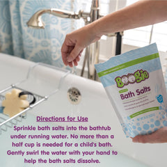 Boogie Kids Salts para niños aroma suave y seguro para piel sensible