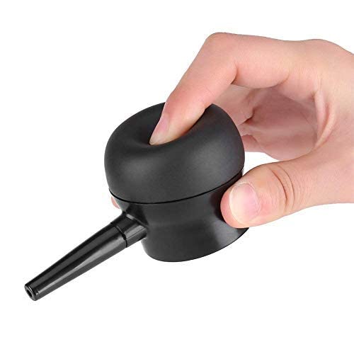 Boolavard hair fibers applicator pump nozzle top view highlights compact design