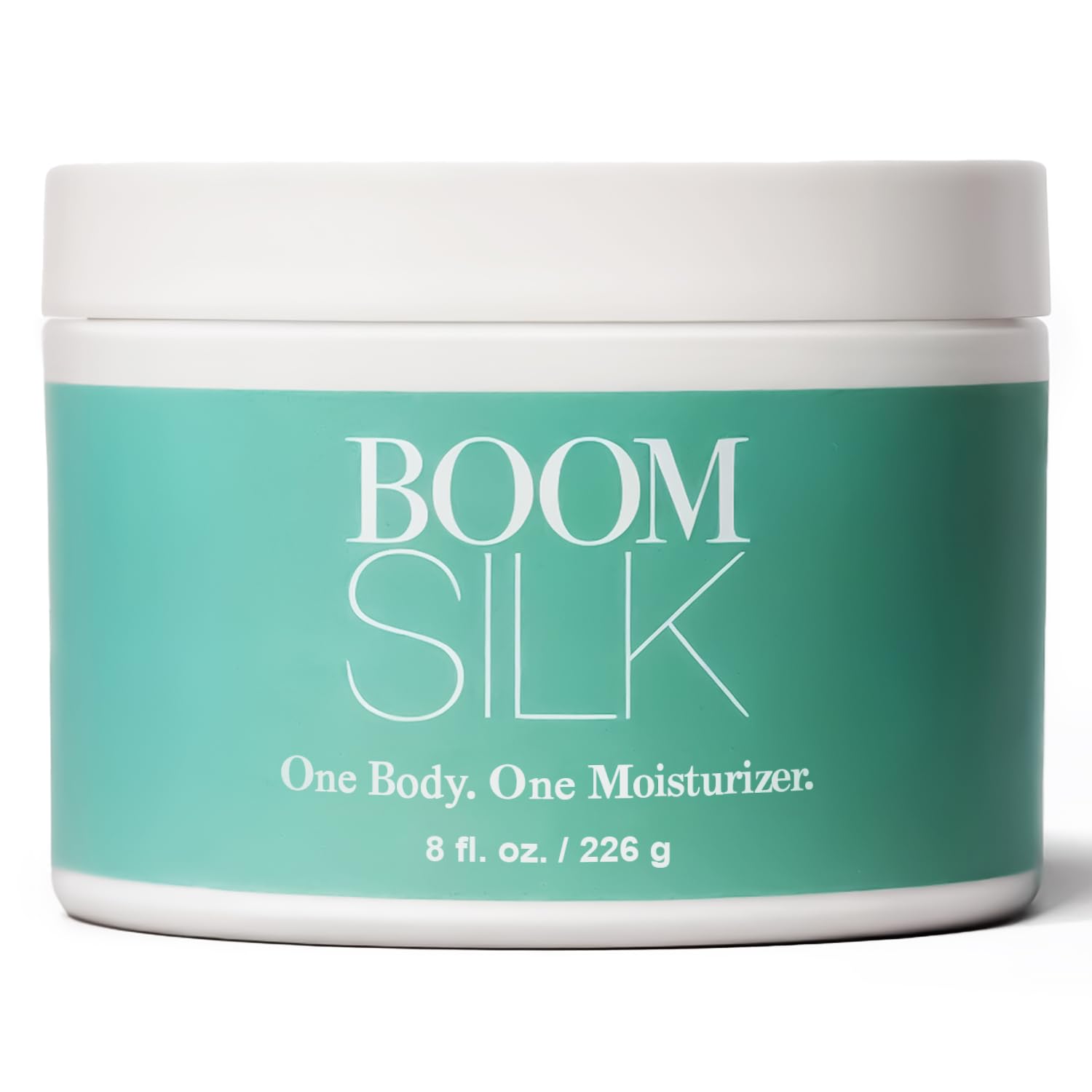 BOOM! by Cindy Joseph Boomsilk face moisturizer jar for deep hydration in mature skin.