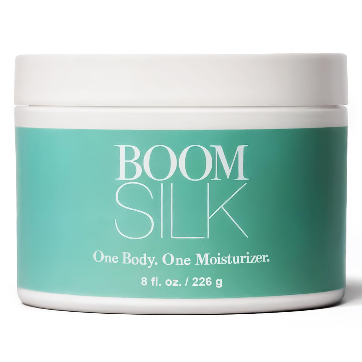 BOOM! by Cindy Joseph Boomsilk face moisturizer jar for deep hydration in mature skin.