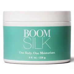 BOOM! by Cindy Joseph Boomsilk face moisturizer jar for deep hydration in mature skin.