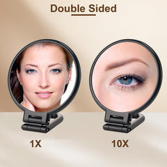 Boomiboo 10x magnifying side for precise skincare and close-up inspection.