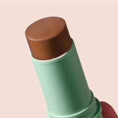 Boomstick Bronze contour on the cheeks for natural sculpt.