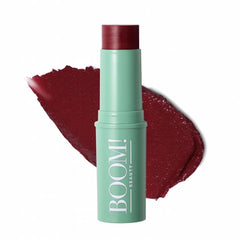BOOM! Boomstick Color on the face adds natural blush glow.