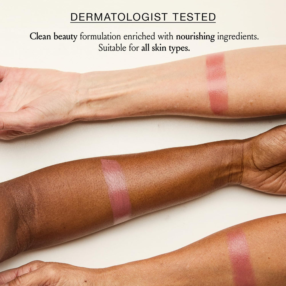 Boomstick Rose Nude on eyes demonstrates multipurpose use and easy blending.