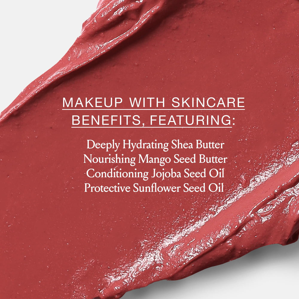 Swatch of Boomstick Rose Nude reveals sheer, buildable pigments.