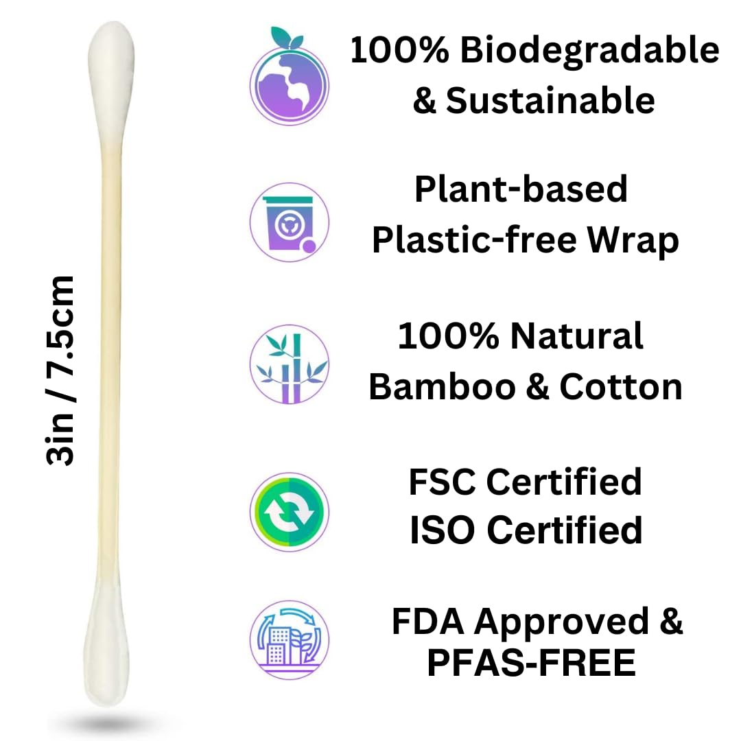 BOONBOO bamboo sticks offer rigid support for precise cleaning tasks.