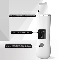 Boontr Face Scrubber ion mode enhances cream absorption