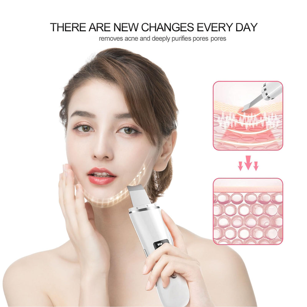 Boontr Face Scrubber lifting mode massages skin for improved tone