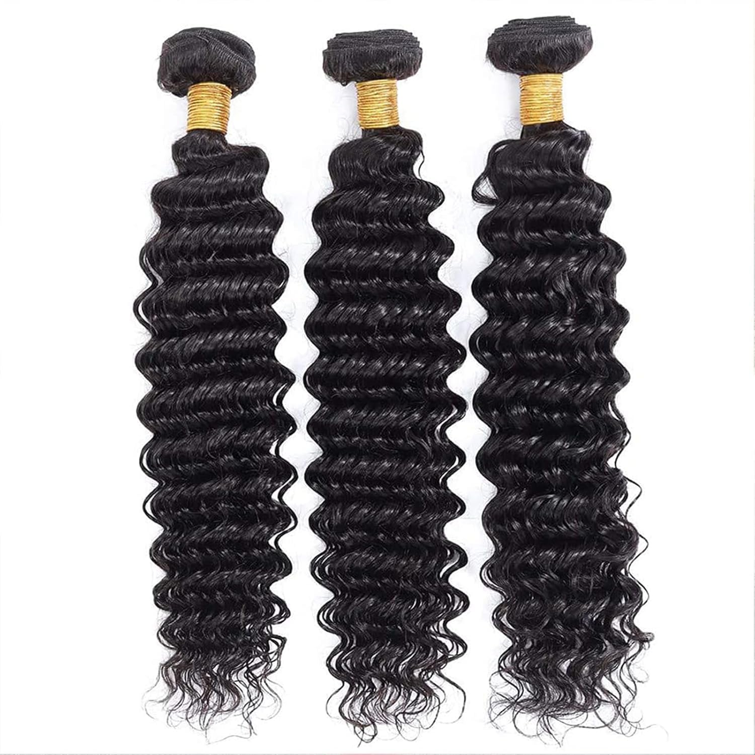 Boopwine Deep Wave bundles 16-inch natural black for balanced length and bounce at events.