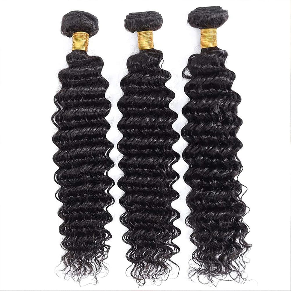 Boopwine Deep Wave bundles 16-inch natural black for balanced length and bounce at events.