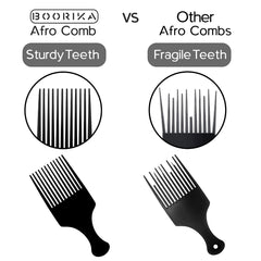 Boorika matte finish reduces snagging during detangling