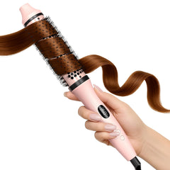 Bopcal dual voltage thermal brush for worldwide styling and easy travel.