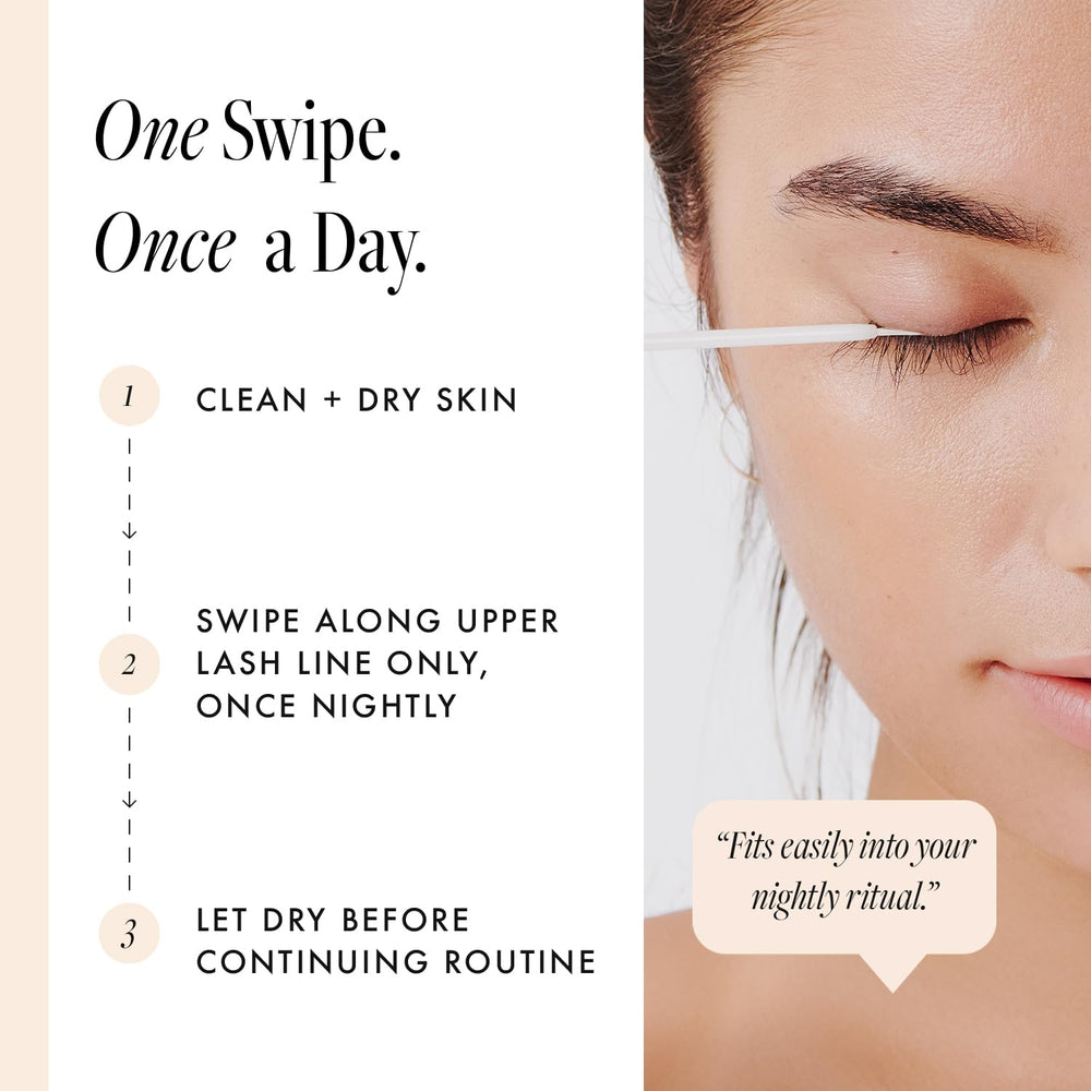 Borboleta Lash Serum ingredients including pumpkin seed and Swiss apple extracts.