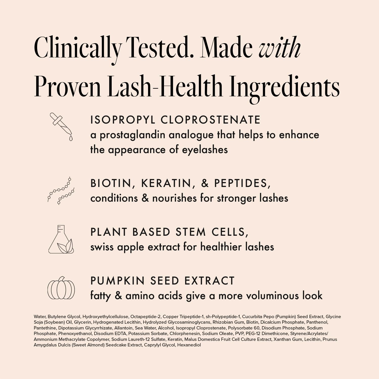 Borboleta Lash Serum packaging on a clean surface.